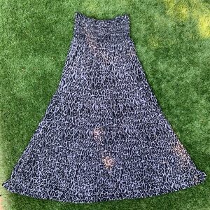 TRACY EVANS cheetah print maxi skirt